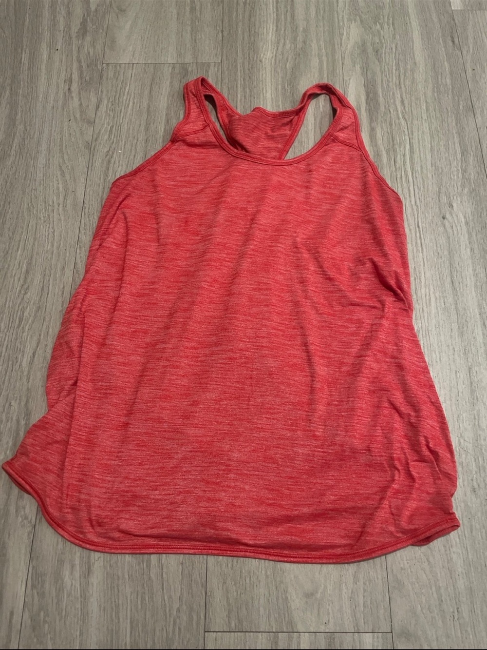 lululemon athletica Heathered Red Racerback Tank